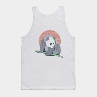 Japanese Pattern Tattooed Panda by Tobe Fonseca Tank Top